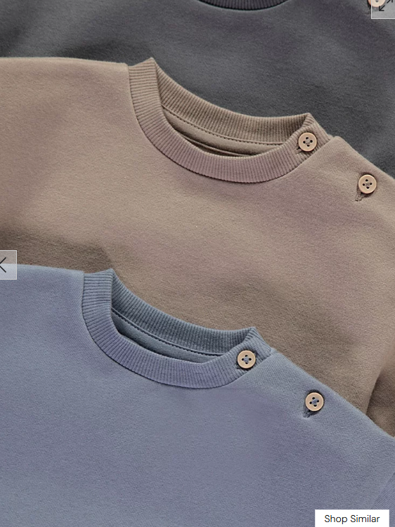 George Pack of 3 Long Sleeve Sweatshirts