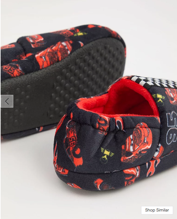 George Disney Cars Lightning McQueen Full Back Slippers