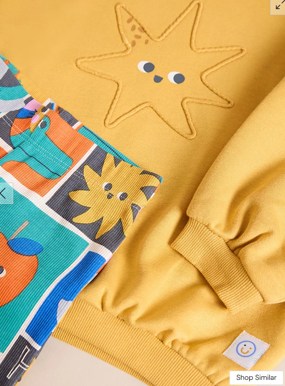 George Star Embroided Sweatshirt and Leggings Set