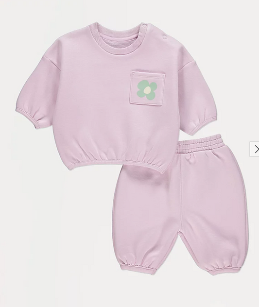 George Lilac Bloom Sweatshirt & Trouser Set
