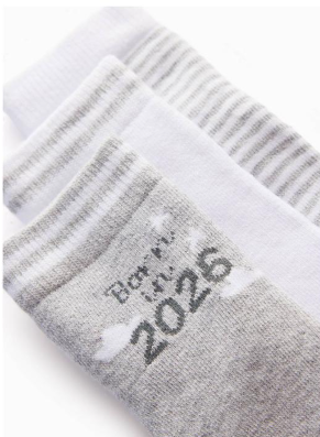 Tu Clothing pack of 3 "born in 2026" Socks