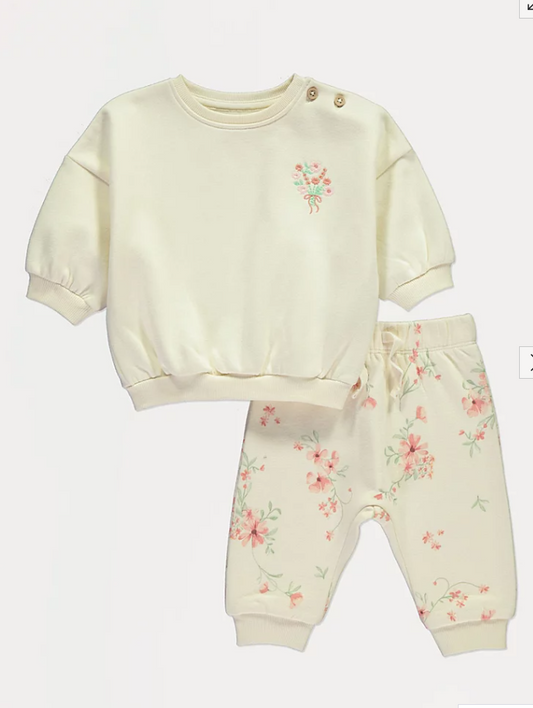 George Floral Sweatshirt & Trouser Set