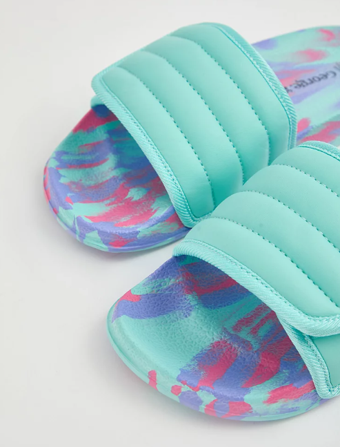 George Marbled Padded Strap Slider