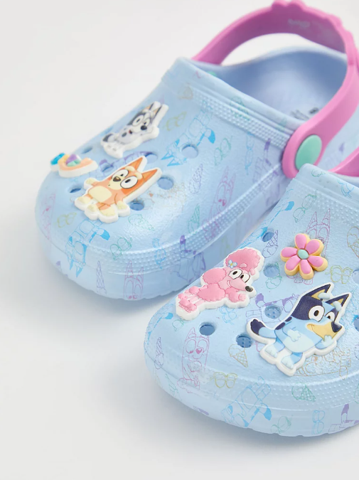 George Bluey character pastel clogs