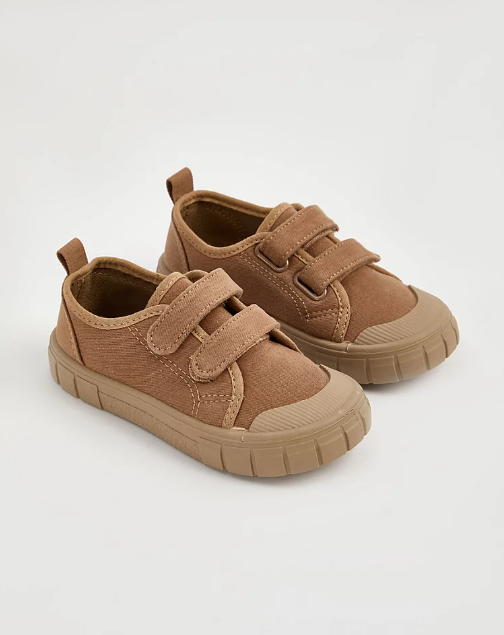 George Double Strap Canvas Trainers