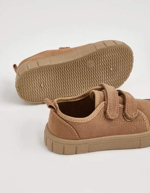 George Double Strap Canvas Trainers