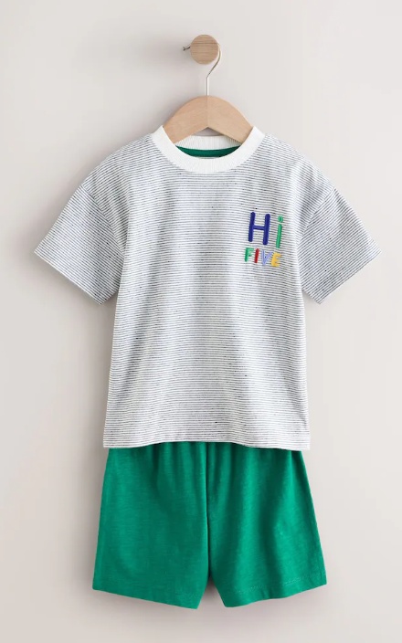 Next "Hi Five" Shirt & Shorts Set