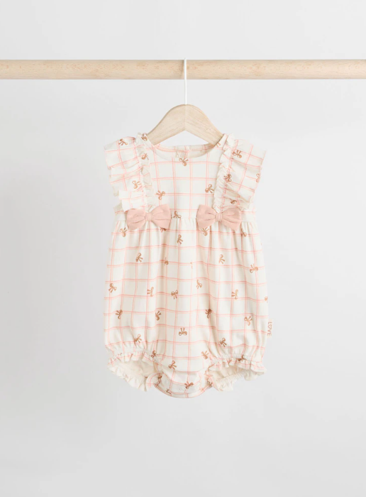 Next Bow Print Romper
