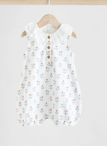 Next Frill Collar Romper