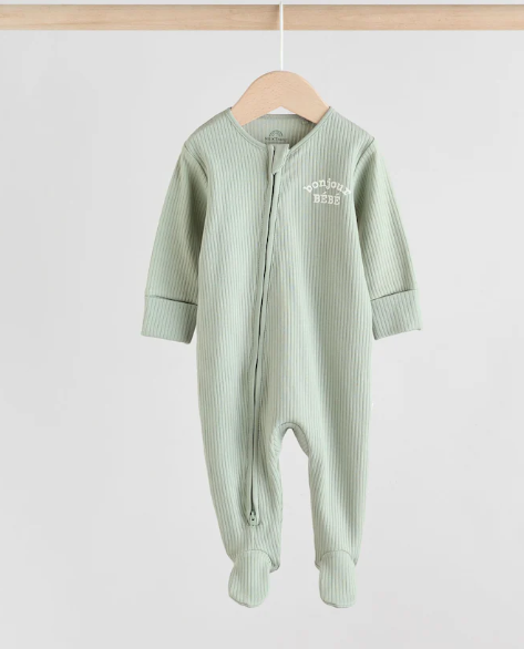 Next "Bonjour BEBE" Sleepsuit