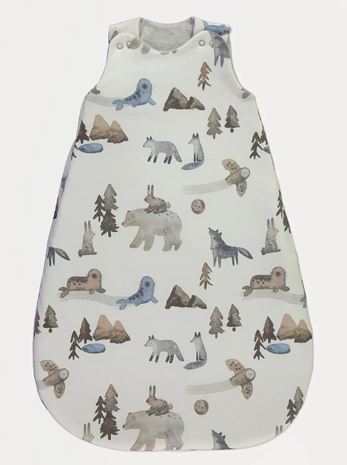 George Reversible Polar Bear Sleeping Bag