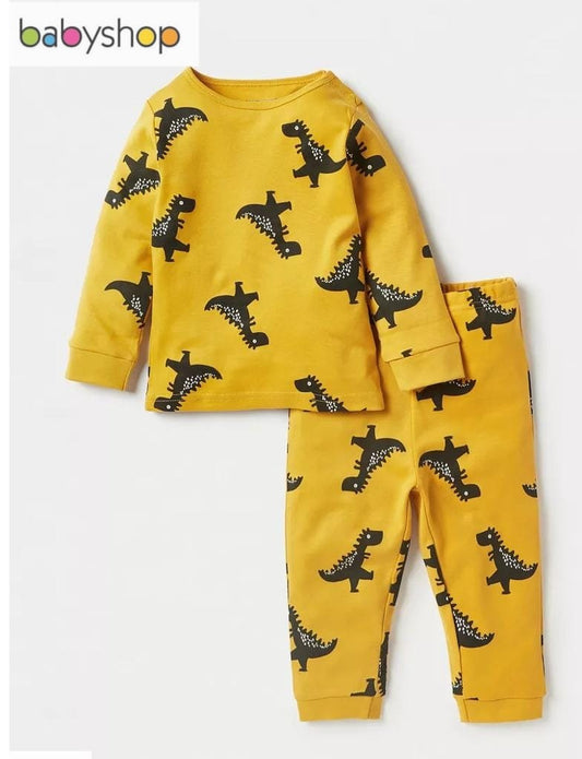 Juniors All Over Dinosaurs Shirt & Trouser Set