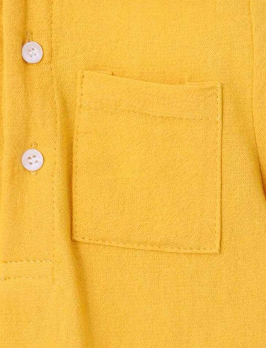 SHEIN Mustard Polo Romper