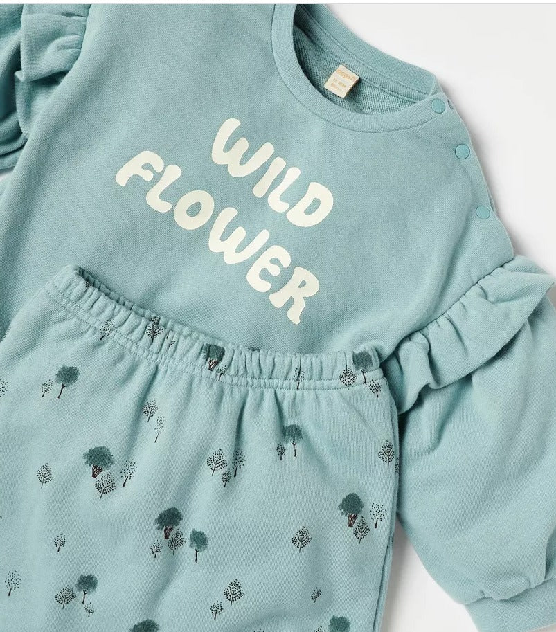 Giggles " Wild Flower " Shirt & Trouser Set