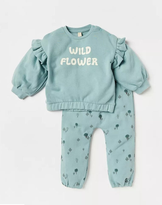 Giggles " Wild Flower " Shirt & Trouser Set