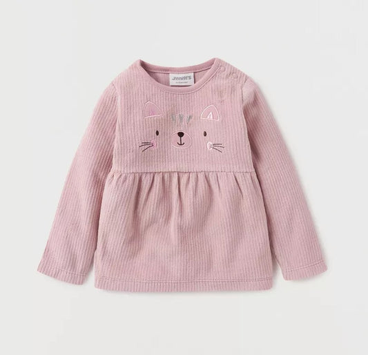 Juniors Corduroy Velour Top & Pyjamas Set