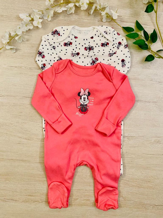 George Pack of 2 Mini mouse Sleep suits