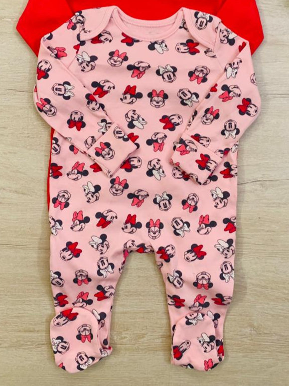 George Pink Mini Mouse Sleepsuit