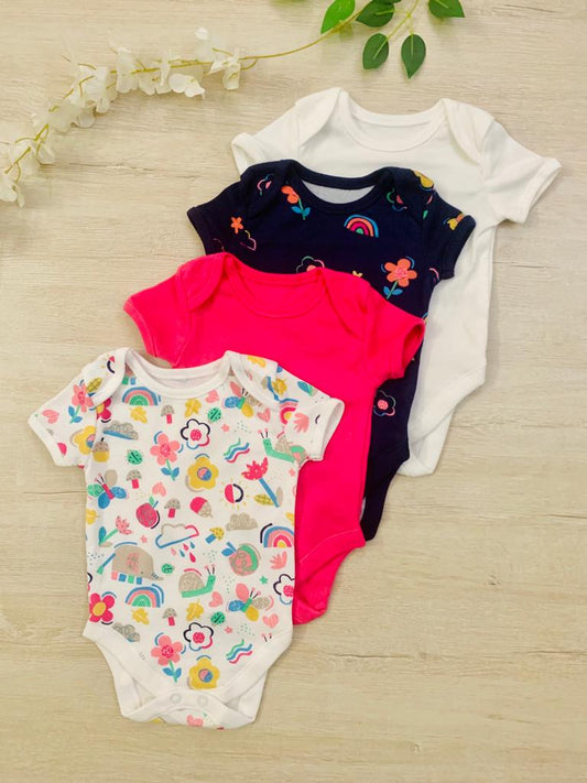 George Pack of 4 Half Sleeves Bodysuits