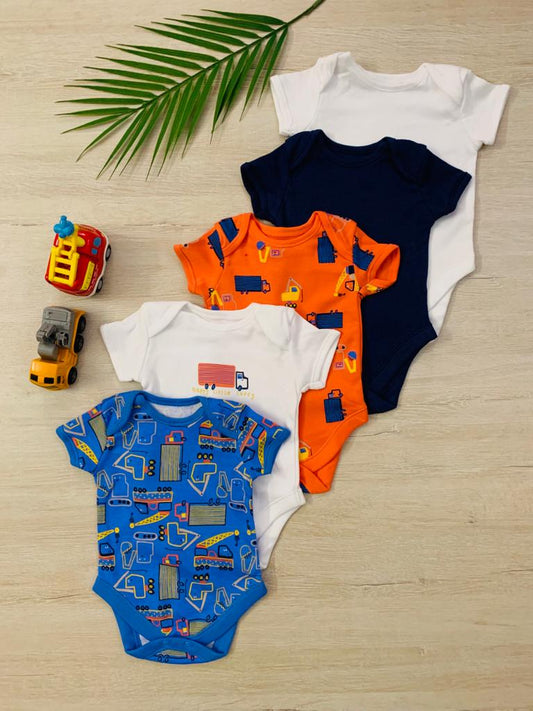 George Pack of 5 Halfsleeves Bodysuits