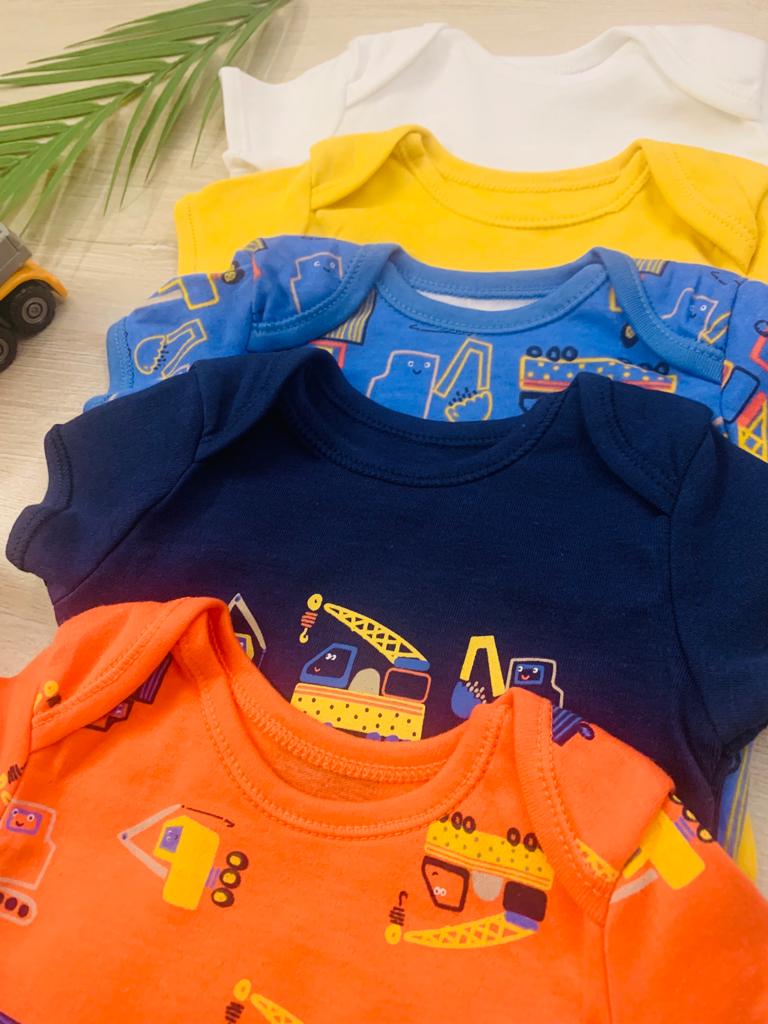 George Pack of 5 Halfsleeves Bodysuits