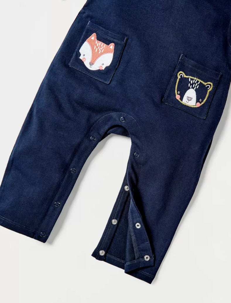 Juniors Corduroy Dungarees Set