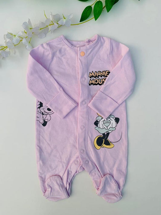 Tu Clothing Embroidered " Minnie Mouse " Sleepsuit