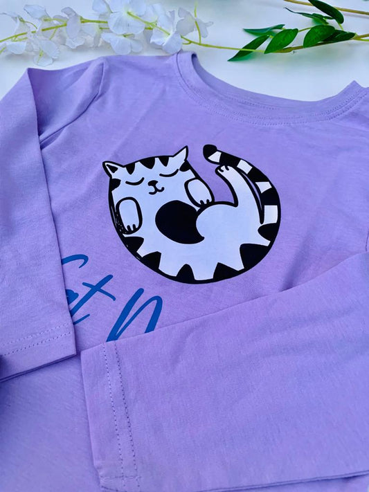 Primark Printed Cat Shirt & Trouser Set