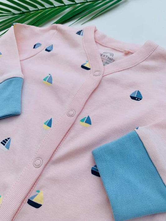 Next Printed Boats Sleepsuit