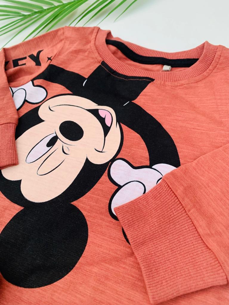 Next Printed Mickey Mouse Shirt & Trouser Set