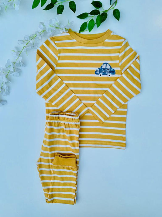 George Printed Car Shirt & Trouser Set