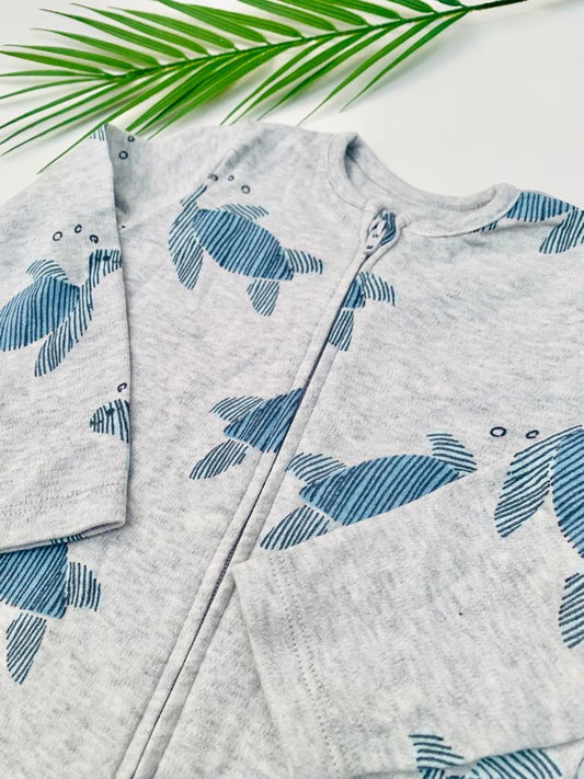 George Zipped Turtle Sleepsuit