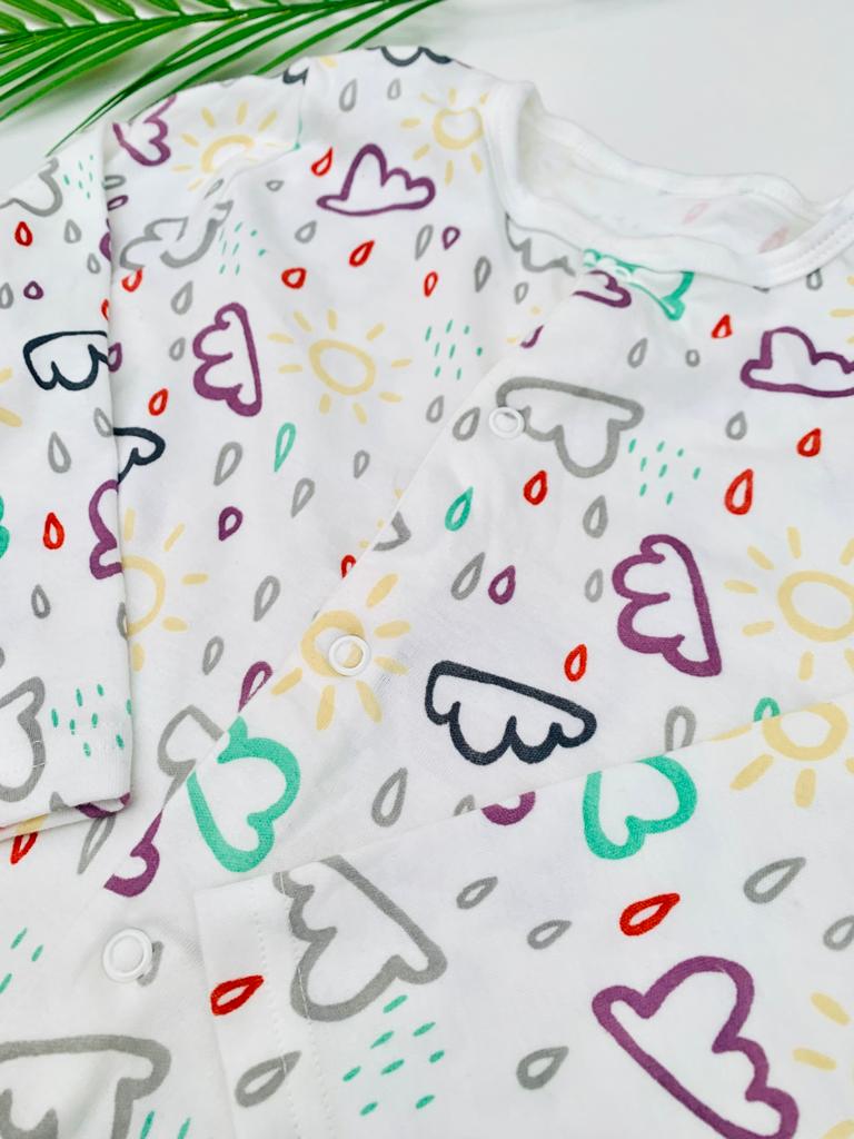 Primark Printed Clouds Sleepsuit