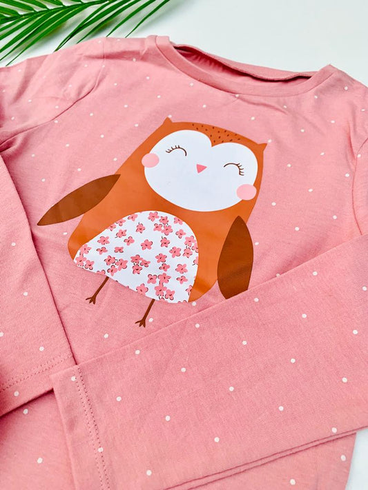 George Printed Owl Shirt & Trouser Set