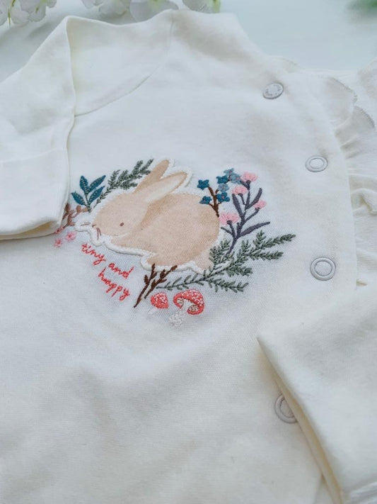 Tu Clothing "Tiny & Happy " Sleepsuit