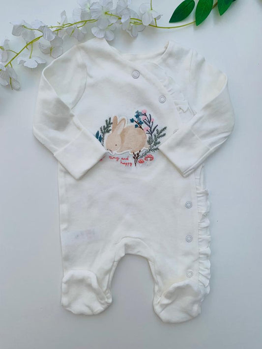 Tu Clothing "Tiny & Happy " Sleepsuit