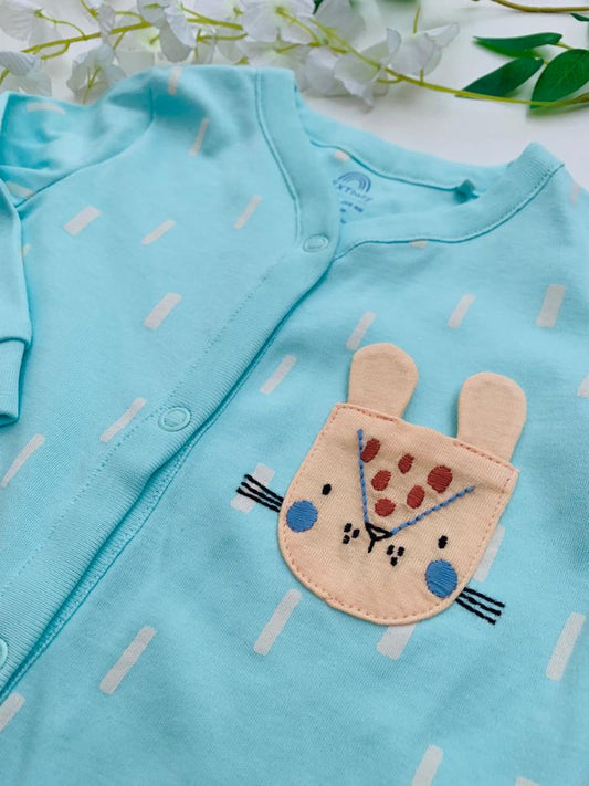 Next Printed Safari animals Sleepsuit