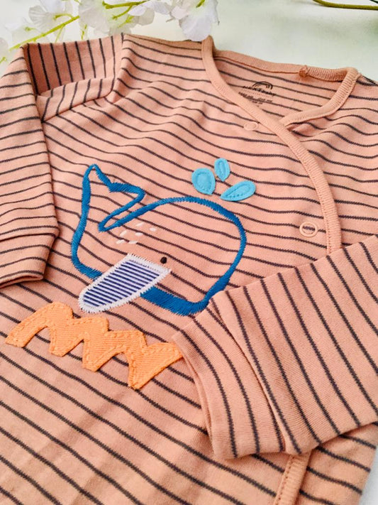 Next Printed Fish Sleepsuit