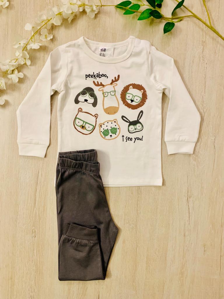 H&M "Peekaboo See You " Shirt & Trouser