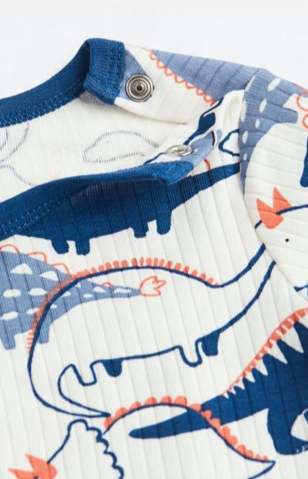 H&M Printed Dinosaurs Shirt & Trouser Set