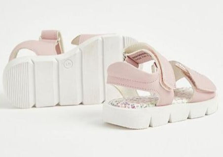 George Cat Face Floral Sandals