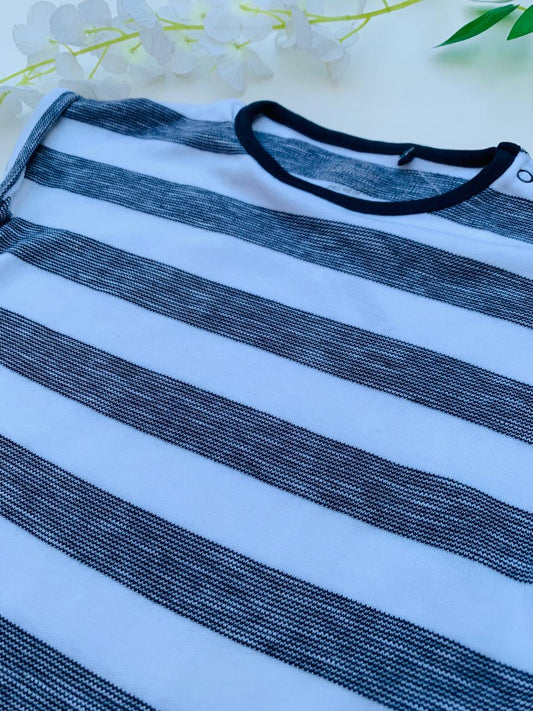 Next Printed black Lines Romper