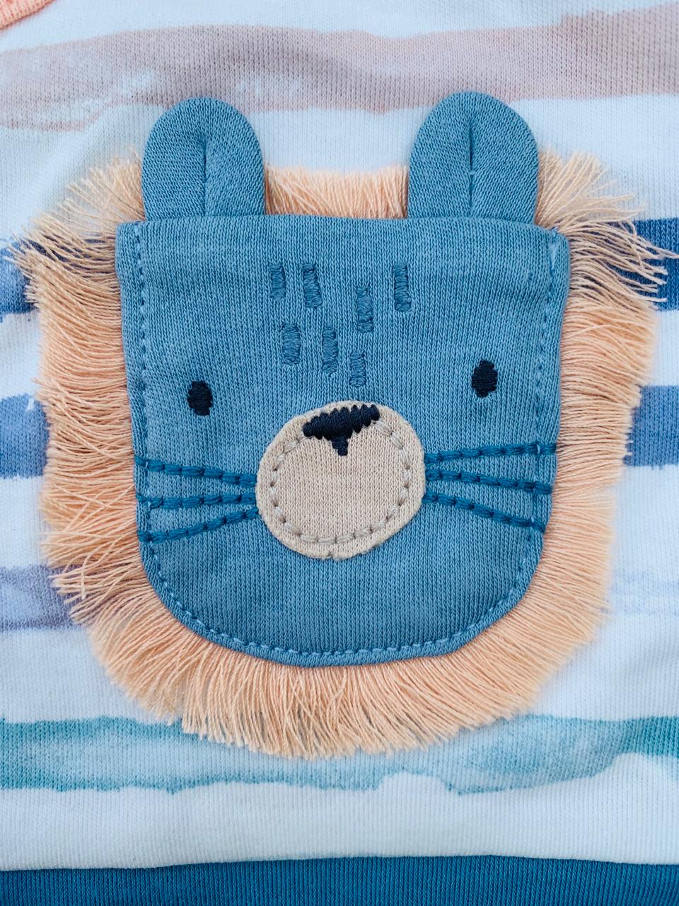 Next Embroided Tiger Pocket Romper