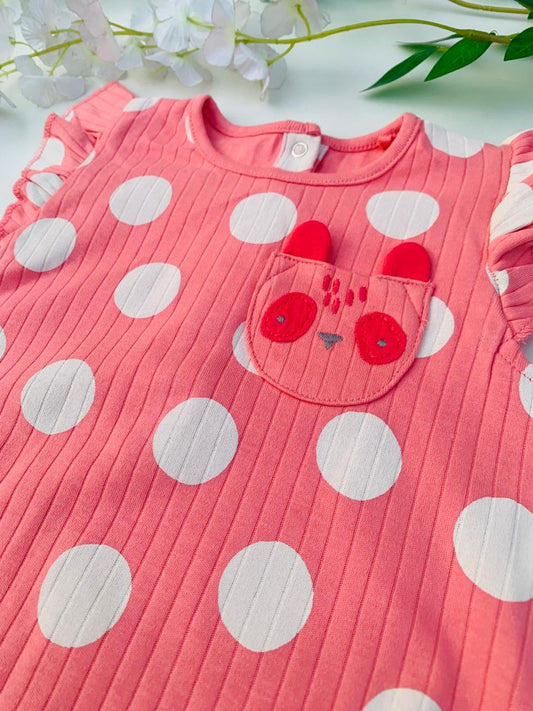 Next Printed Panda Face Romper