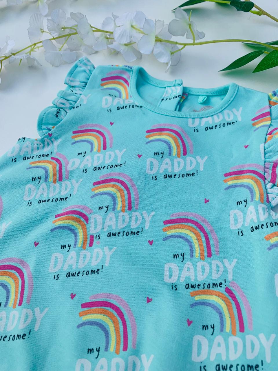 Next Printed Rainbows Romper