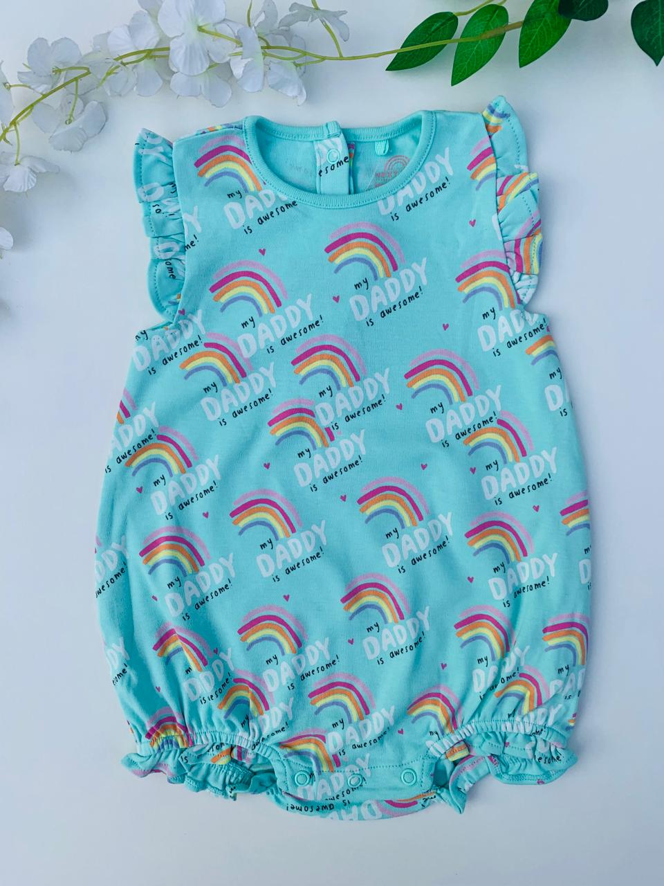 Next Printed Rainbows Romper