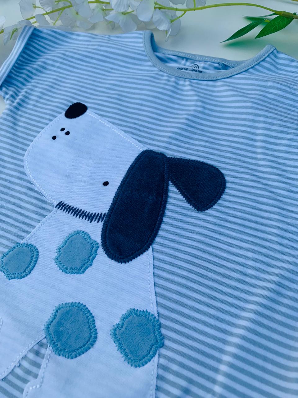 Next Appliquéd Puppy Shirt & Short