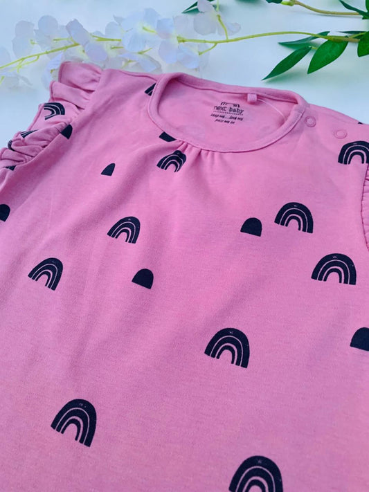 Next Printed Rainbows Romper