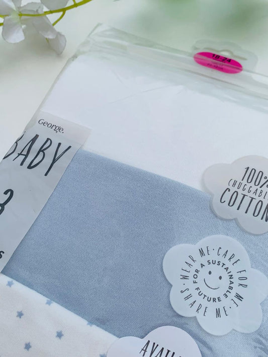 George Pack of 3 Half Sleeves Bodysuits