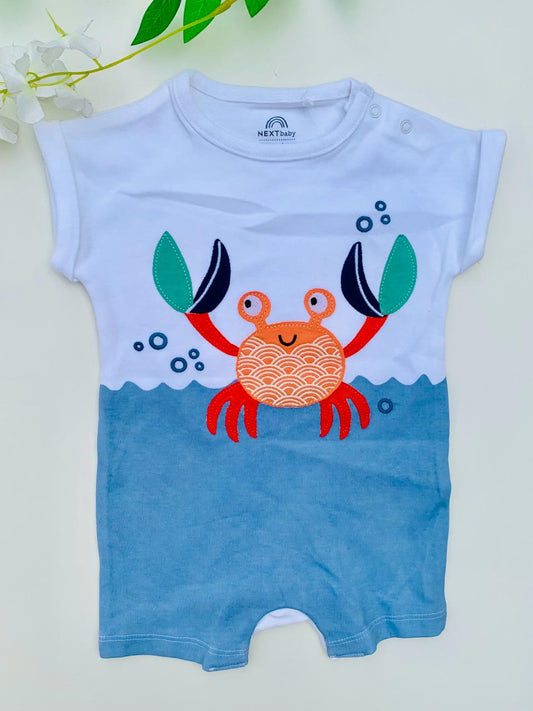 Next Printed Whale Romper